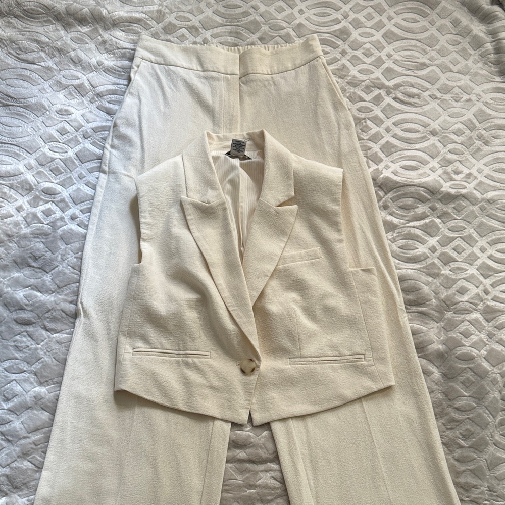 NWOT Rachel Zoe Cream Women's Pantsuit